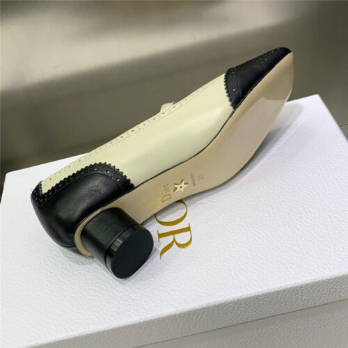 High Quality Luxury Dior Cd Letter Logo Chunky Heel Shoes – Style 85702 product detail