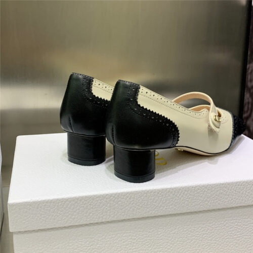 High Quality Luxury Dior Cd Letter Logo Chunky Heel Shoes – Style 85702 product detail