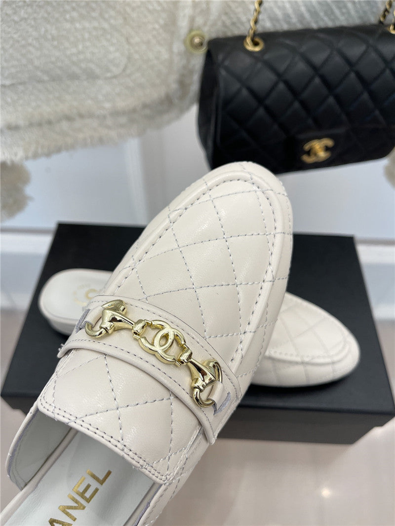 High Quality Luxury Chanel Rhombic Horsebit Loafer Slippers – Style 05414 product detail