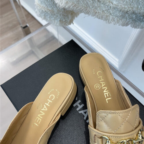 High Quality Luxury Chanel Rhombic Horsebit Loafer Slippers – Style 08806 product detail