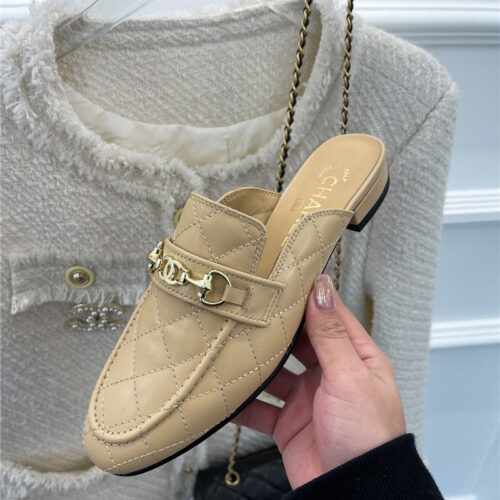High Quality Luxury Chanel Rhombic Horsebit Loafer Slippers – Style 08806 product detail