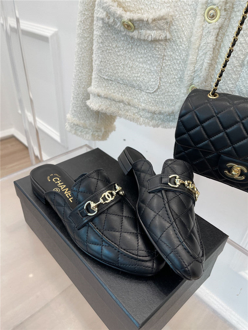 High Quality Luxury Chanel Rhombic Horsebit Loafer Slippers product detail