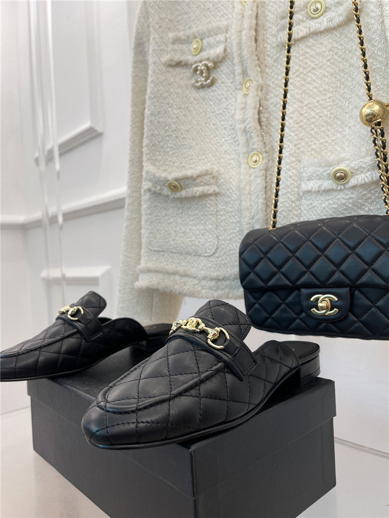 High Quality Luxury Chanel Rhombic Horsebit Loafer Slippers product detail