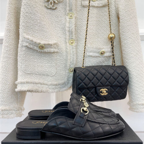 High Quality Luxury Chanel Rhombic Horsebit Loafer Slippers product detail