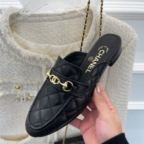 High Quality Luxury Chanel Rhombic Horsebit Loafer Slippers product detail