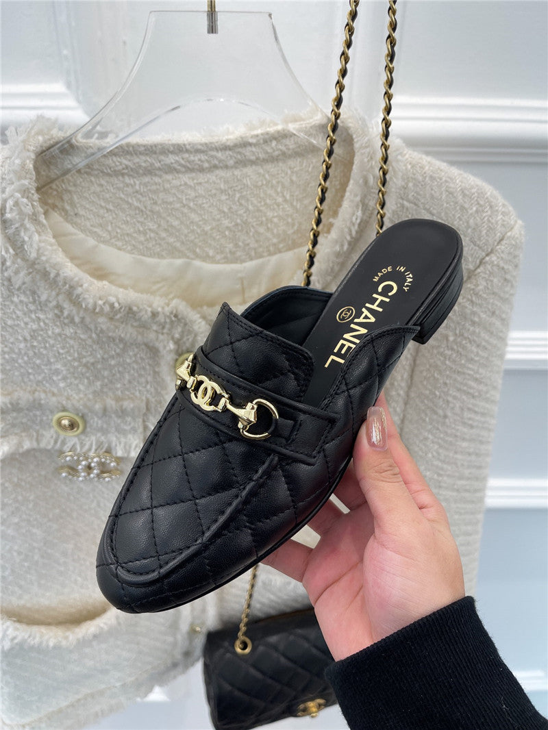 High Quality Luxury Chanel Rhombic Horsebit Loafer Slippers product detail