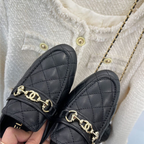 High Quality Luxury Chanel Rhombic Horsebit Loafer Slippers product detail