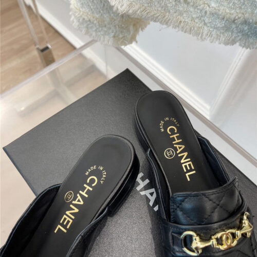 High Quality Luxury Chanel Rhombic Horsebit Loafer Slippers product detail