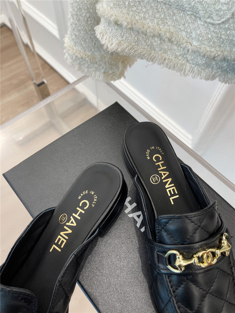 High Quality Luxury Chanel Rhombic Horsebit Loafer Slippers product detail