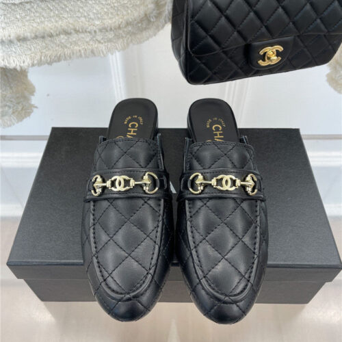 High Quality Luxury Chanel Rhombic Horsebit Loafer Slippers product detail