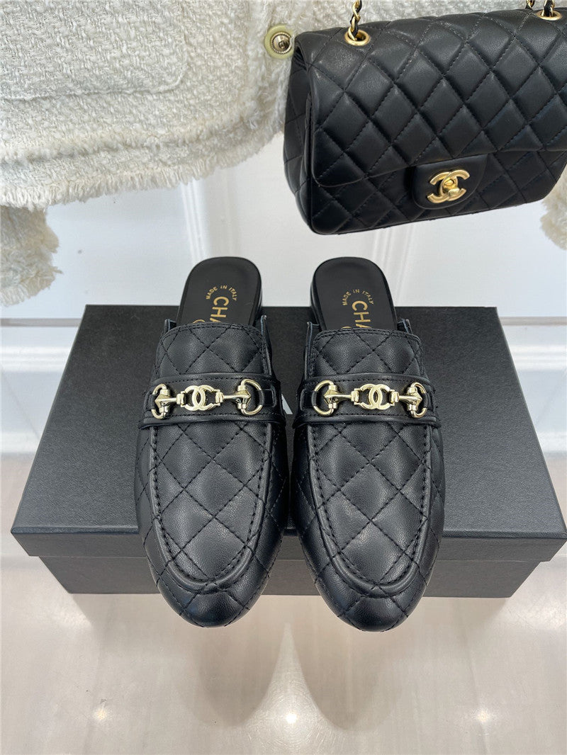High Quality Luxury Chanel Rhombic Horsebit Loafer Slippers product detail
