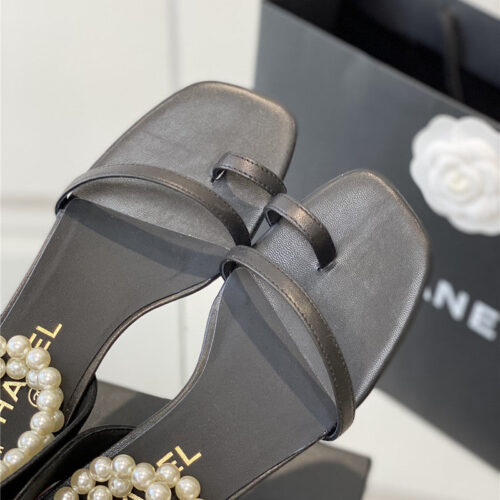 High Quality Luxury Chanel Pearl Sandals – Style 80774 product detail