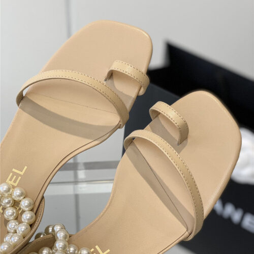 High Quality Luxury Chanel Pearl Sandals – Style 02822 product detail