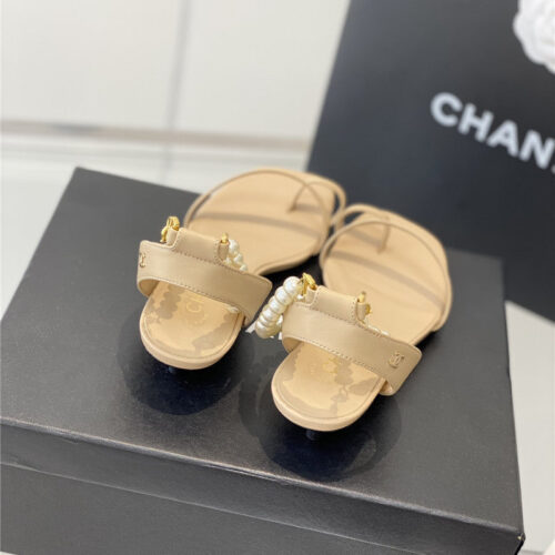 High Quality Luxury Chanel Pearl Sandals – Style 02822 product detail