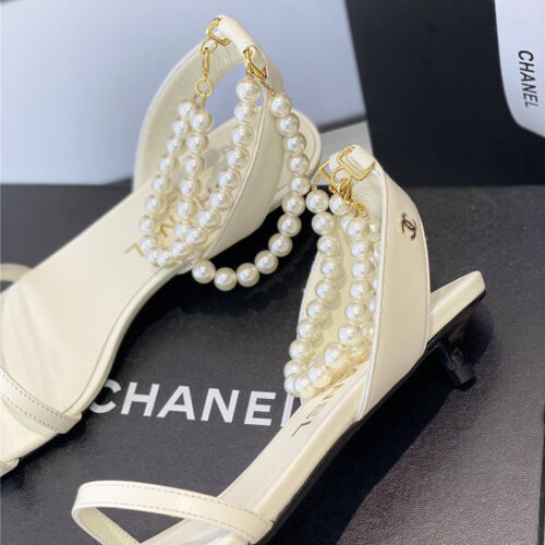 High Quality Luxury Chanel Pearl Sandals – Style 59878 product detail