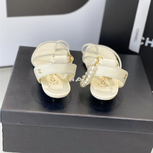 High Quality Luxury Chanel Pearl Sandals – Style 59878 product detail