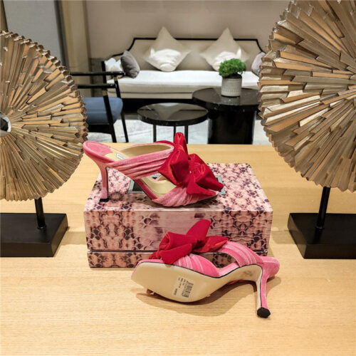 High Quality Luxury Jimmy Choo Bow Crinkle Sandals – Style 39895 product detail