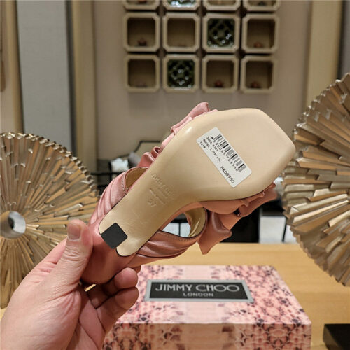 High Quality Luxury Jimmy Choo Bow Crinkle Sandals product detail