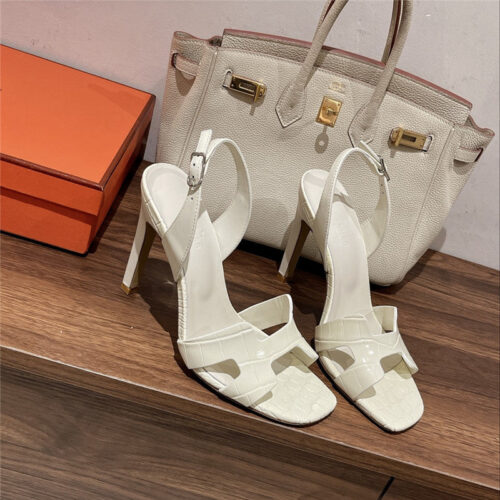 High Quality Luxury Hermes Early Spring Counter New High-Heeled Sandals – Style 15139
