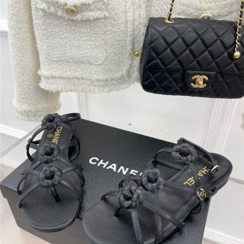 High Quality Luxury Chanel Camellia Sandals product detail