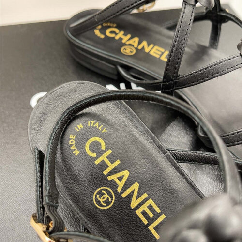 High Quality Luxury Chanel Camellia Sandals product detail