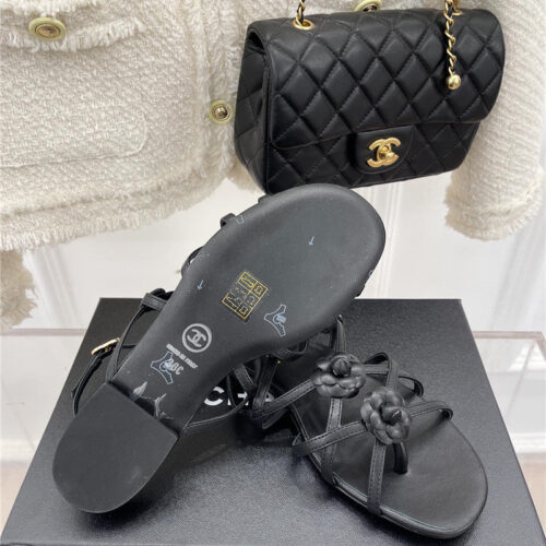 High Quality Luxury Chanel Camellia Sandals product detail