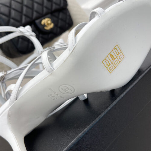 High Quality Luxury Chanel Camellia High Heel Sandals – Style 11398 product detail