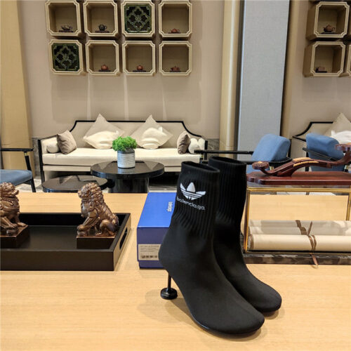 High Quality Luxury Balenciaga Silk Stretch Booties