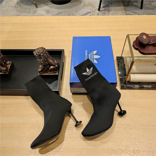 High Quality Luxury Balenciaga Silk Stretch Booties alternate view