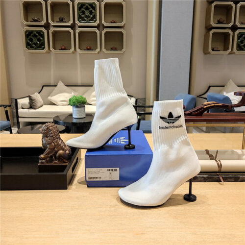 High Quality Luxury Balenciaga White Stretch Ankle Booties – Sizes 35–41 product detail