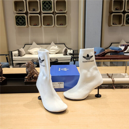 High Quality Luxury Balenciaga White Stretch Ankle Booties – Sizes 35–41 product detail