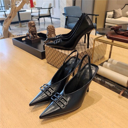 High Quality Luxury Balenciaga Metal Buckle Spring Summer Slippers – Style 70499