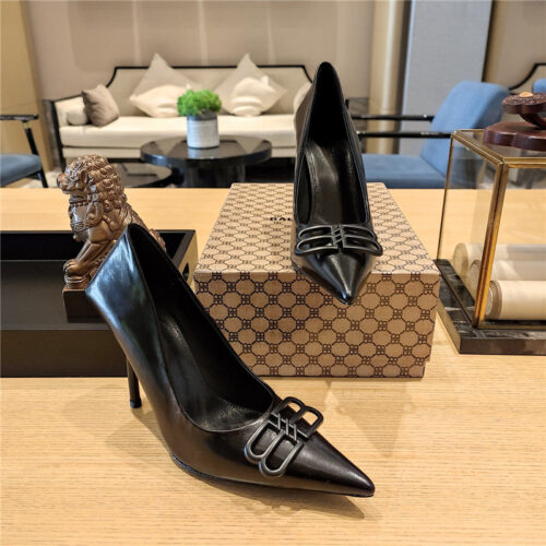 High Quality Luxury Balenciaga Metal Buckle Spring Summer Slippers – Style 70499 alternate view