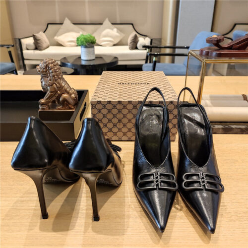 High Quality Luxury Balenciaga Metal Buckle Spring Summer Slippers – Style 70499 product detail
