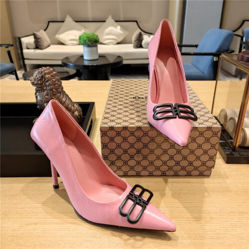 High Quality Luxury Balenciaga Metal Buckle Spring Summer Slippers – Style 06659 alternate view