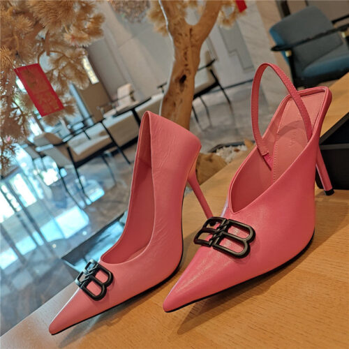 High Quality Luxury Balenciaga Metal Buckle Spring Summer Slippers – Style 06659 product detail