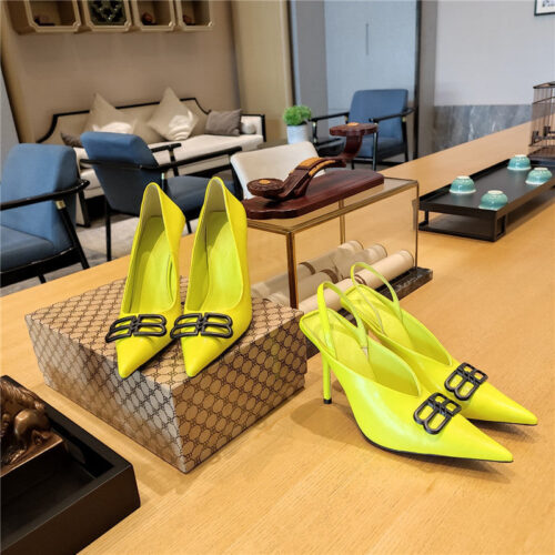 High Quality Luxury Balenciaga Metal Buckle Spring Summer Slippers – Style 41123 product detail