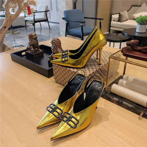 High Quality Luxury Balenciaga Metal Buckle Spring Summer Slippers – Style 75587 product detail
