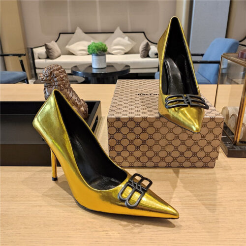 High Quality Luxury Balenciaga Metal Buckle Spring Summer Slippers – Style 75587 alternate view