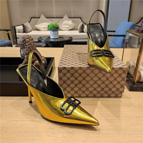 High Quality Luxury Balenciaga Metal Buckle Spring Summer Slippers – Style 75587 product detail