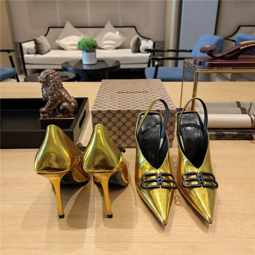High Quality Luxury Balenciaga Metal Buckle Spring Summer Slippers – Style 75587 product detail