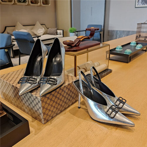 High Quality Luxury Balenciaga Metal Buckle Spring Summer Slippers – Style 77283 product detail