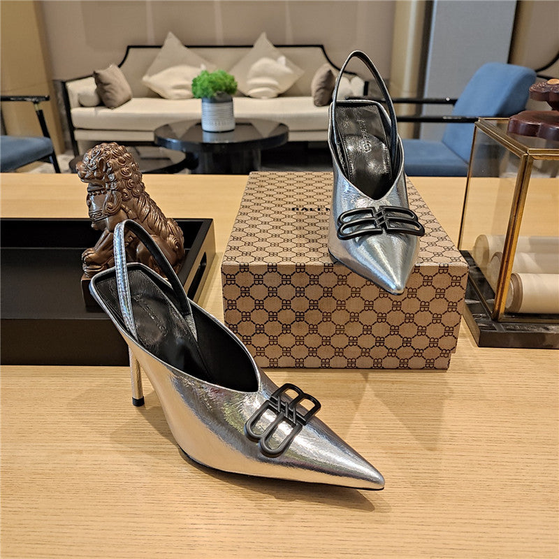 High Quality Luxury Balenciaga Metal Buckle Spring Summer Slippers – Style 77283 product detail