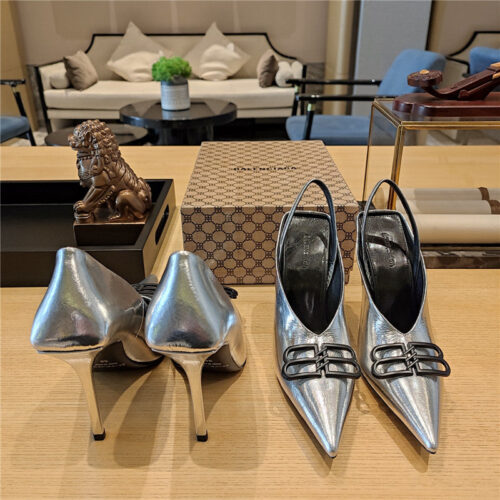 High Quality Luxury Balenciaga Metal Buckle Spring Summer Slippers – Style 77283 product detail