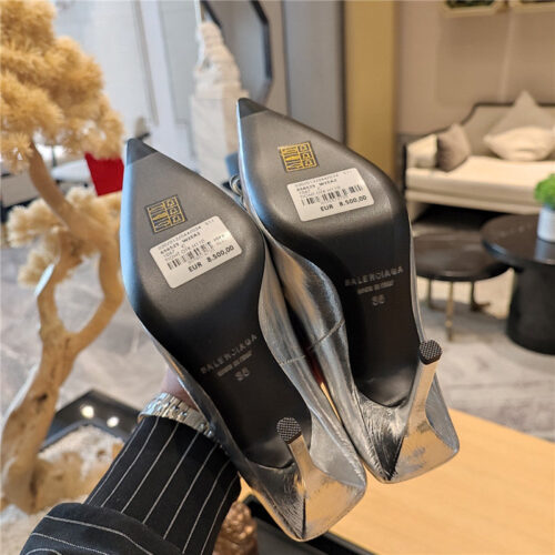 High Quality Luxury Balenciaga Metal Buckle Spring Summer Slippers – Style 77283 product detail