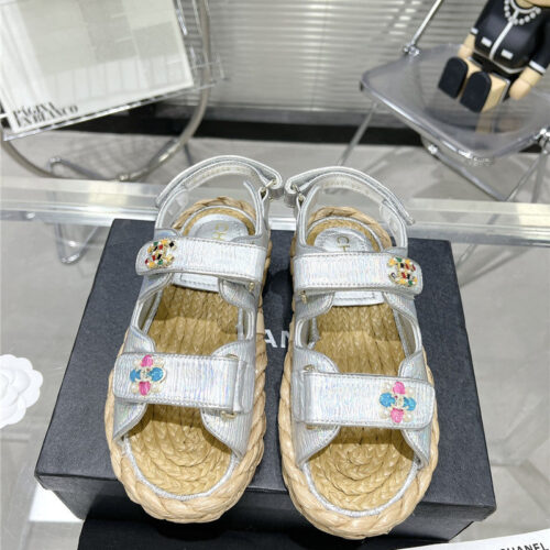 High Quality Luxury Chanel Classic Beach Velcro Sandals – Style 79462 product detail