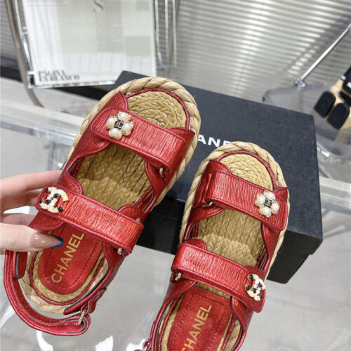 High Quality Luxury Chanel Classic Beach Velcro Sandals product detail