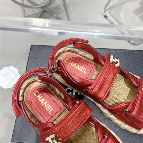 High Quality Luxury Chanel Classic Beach Velcro Sandals product detail
