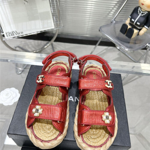 High Quality Luxury Chanel Classic Beach Velcro Sandals product detail