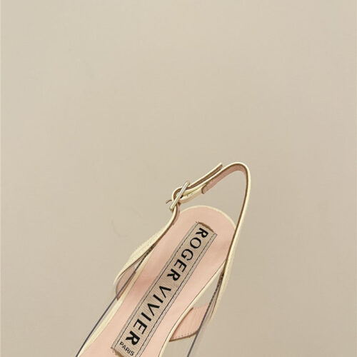High Quality Luxury Roger Vivier New Crystal Buckle Cat Heel Shoes – Style 81172 product detail